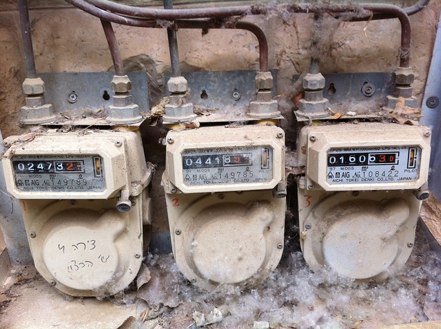 damaged gas meter