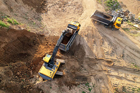 Aerial View of Construction Site, Causes of Construction Accidents