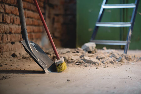 construction site cleaning tools